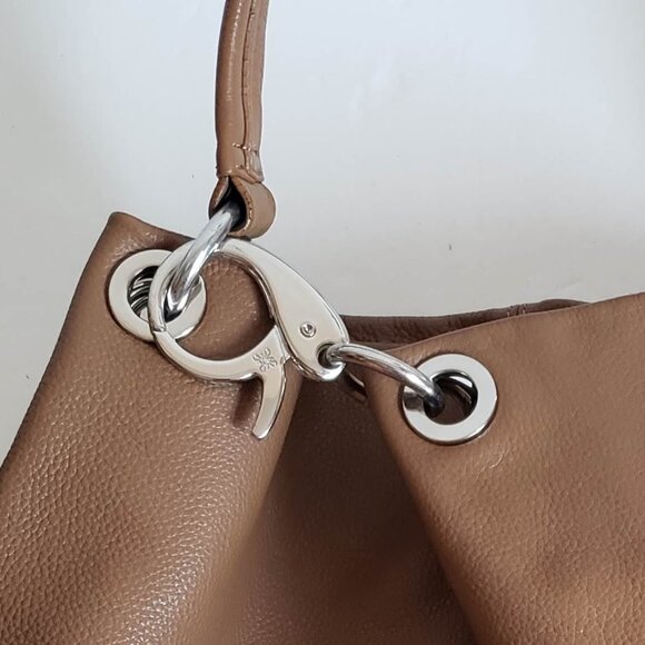 SIMPLY VERA WANG Leather Oversized Bag Huge Snap Hook Minimalist - Picture 11 of 16